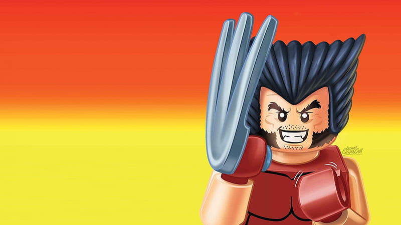 Lego-Wolverine, toy, Lego, blade, Wolverine, HD wallpaper