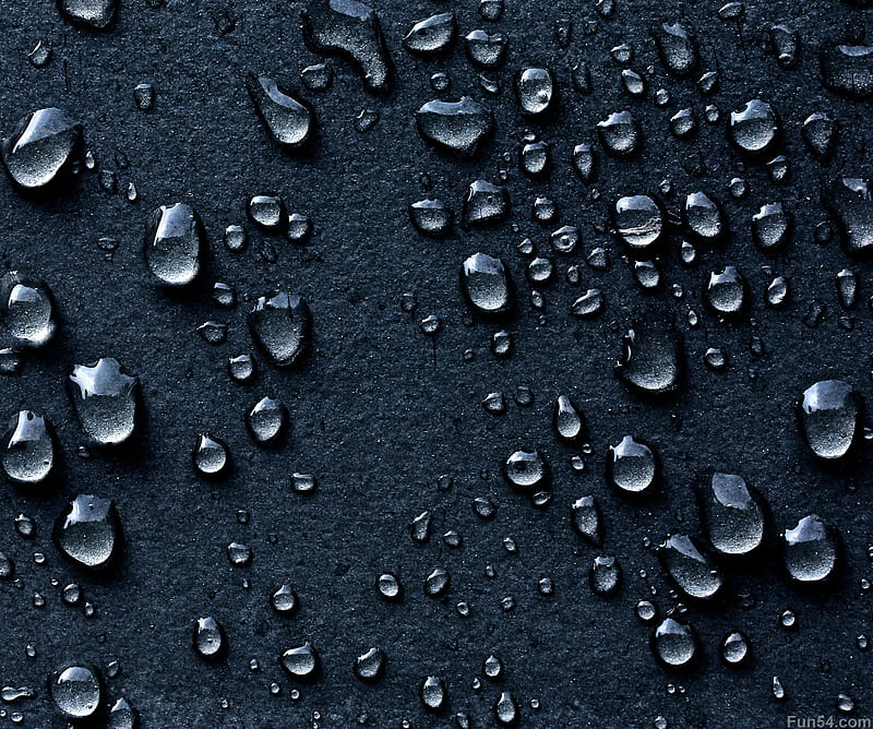 Raindrops, black, rain, HD wallpaper