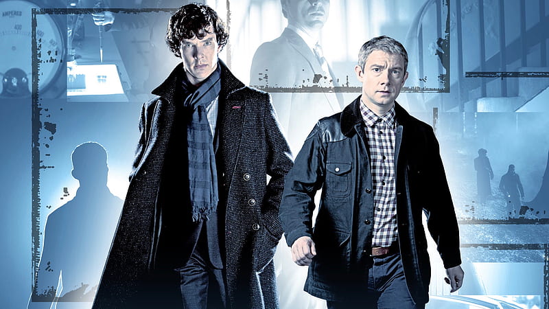 Sherlock Holmes, Sherlock, Benedict Cumberbatch, Dr. Watson, Martin man, HD wallpaper
