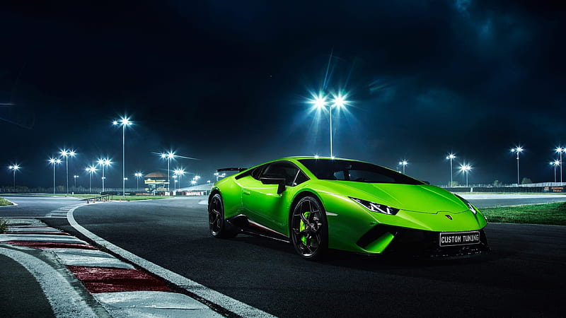 Lamborghini Huracan, carros, green hyper, esports, HD wallpaper