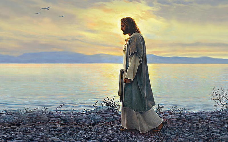 Walk with Me, walk, Christ, lake, Jesus, HD wallpaper | Peakpx
