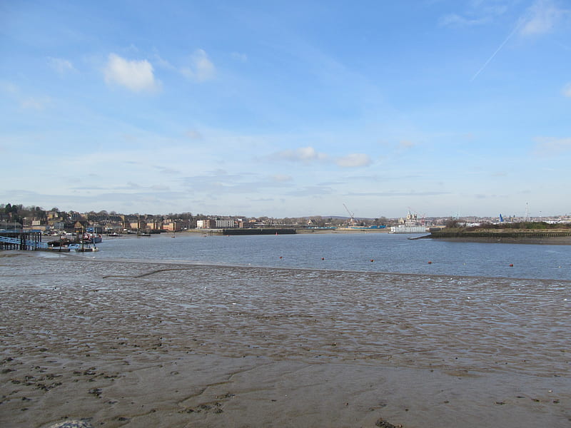 River Medway, Waterfront, Chatham, Medway, Kent, UK, Rivers, HD wallpaper
