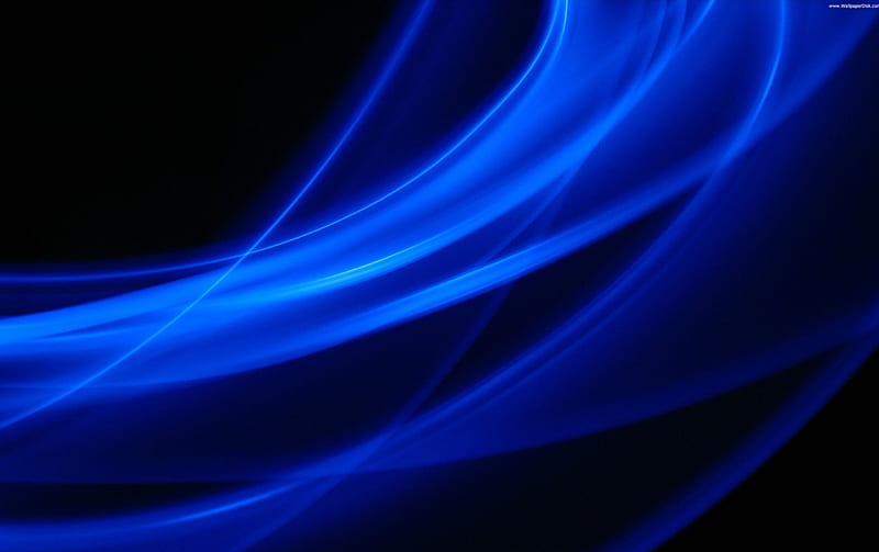 Abstract Blue, black, simple, lines, abstract, blue, HD wallpaper
