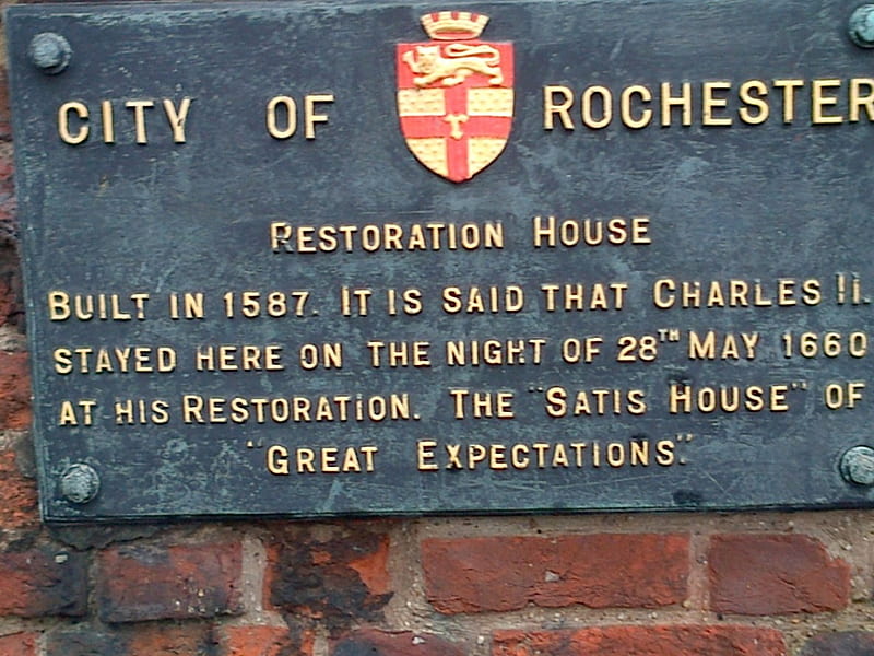 plaque on Restoration house, on, restoration, plaque, house, HD wallpaper