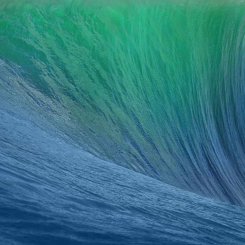 Os X Mavericks Wave Apple Blue Mac Ocean Retina Sea Water Hd Phone Wallpaper Peakpx