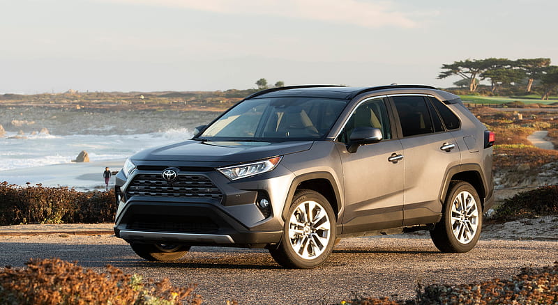 2019 Toyota RAV4 Limited (Color: Magnetic Gray) - Front Three-Quarter , car, HD wallpaper