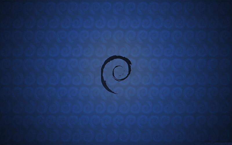 debian blue-linux system background, HD wallpaper