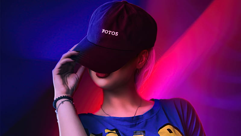 Girl Hat Covering Face, girls, model, graphy, HD wallpaper | Peakpx
