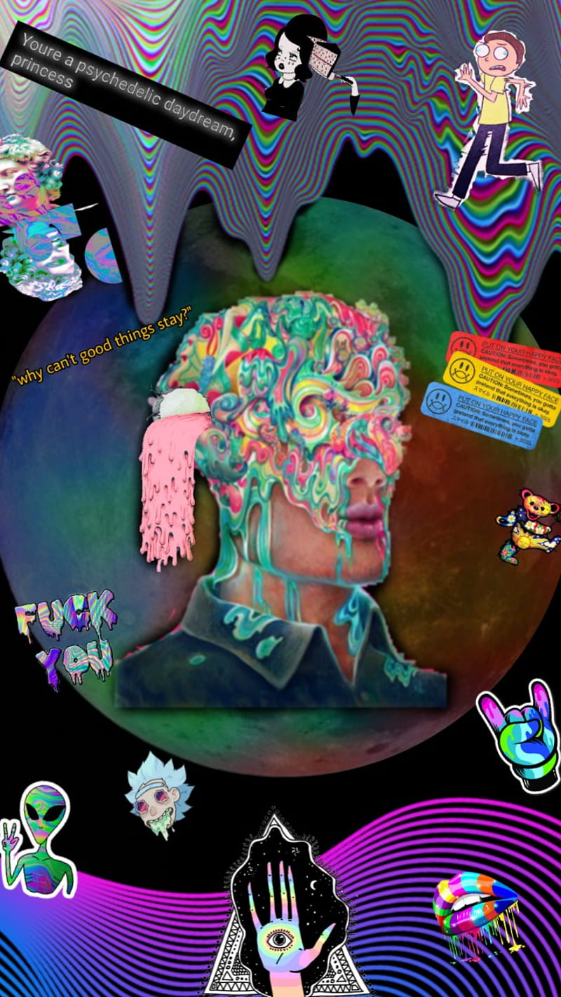 Acid trip, acid, cool, drugs, neon, scary, trippy, HD phone wallpaper |  Peakpx