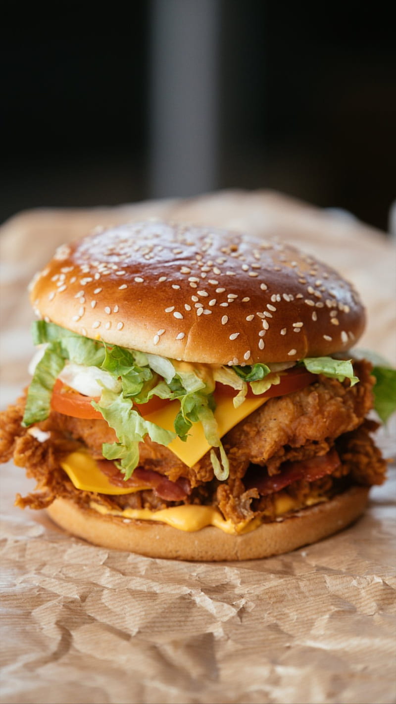 Burger, faim, food, hungry, kentuky fried chiken, kfc, HD phone wallpaper