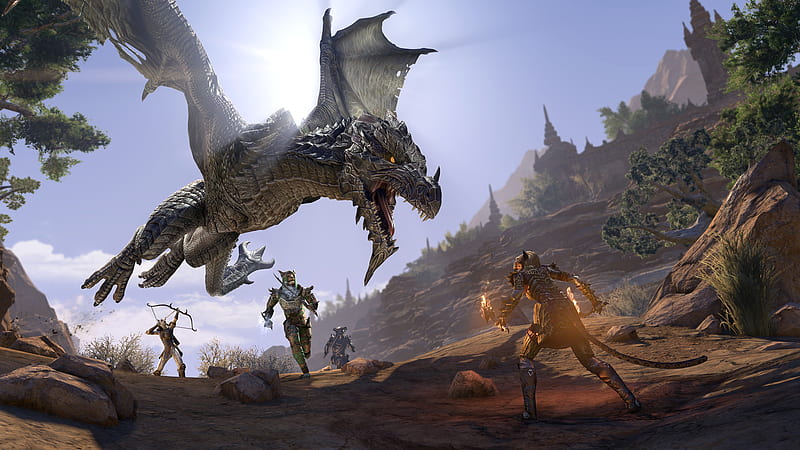 The Elder Scrolls Online Elsweyr Dragon, HD wallpaper