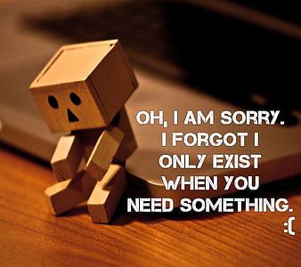 Sorry, alone, emo, heart, i love you, i miss you, lonely, love, sad, HD wallpaper