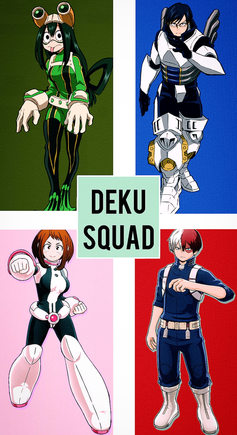 K Free Download My Hero Academia Dekusquad Iida Mha Shoto Tsuyu Uraraka Hd Phone