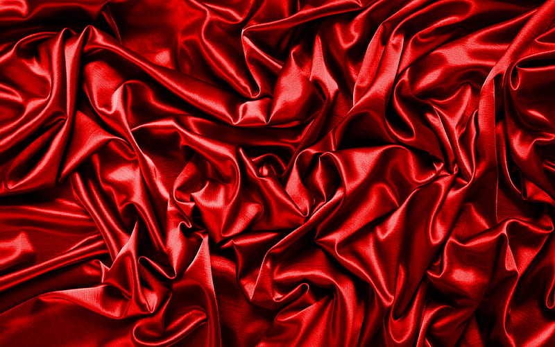 red satin background silk textures, satin wavy background, red backgrounds, satin textures, satin backgrounds, red silk texture, HD wallpaper