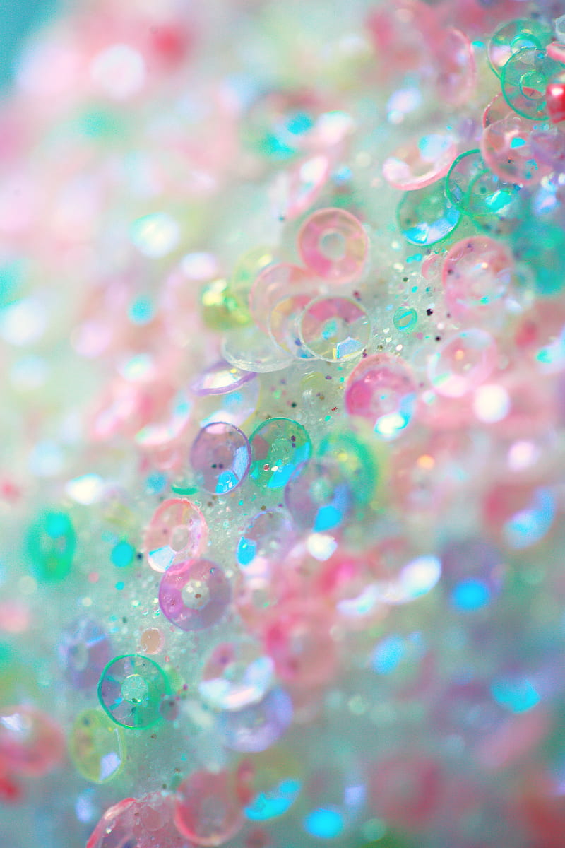 sequins, glitter, macro, colorful, HD phone wallpaper