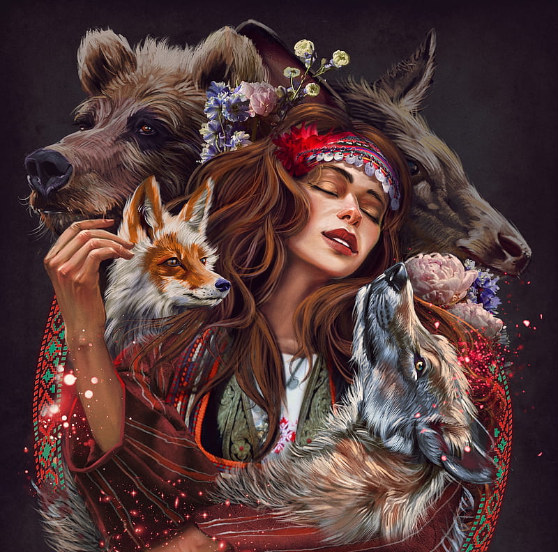 1920x1080px, 1080P free download | Beauty and the beasts, animal, art ...