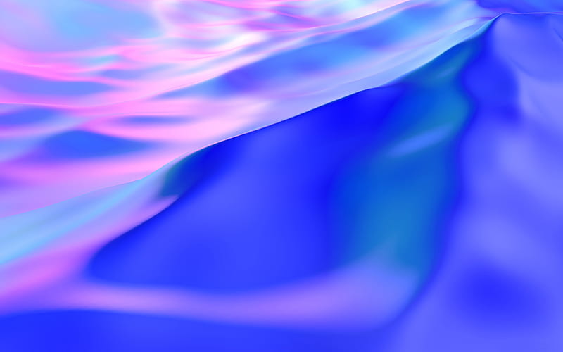 Blue Silky Waves Background Art Design, HD wallpaper
