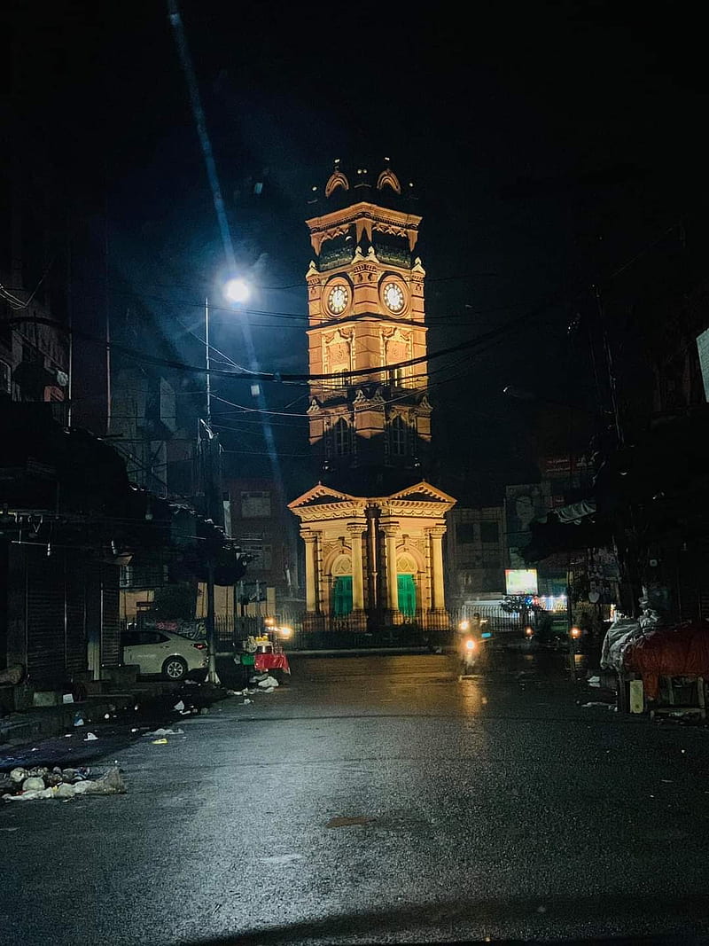 Faisalabad Lyallpur, punjab, ghanta ghar, pakistan, clock tower, HD phone wallpaper
