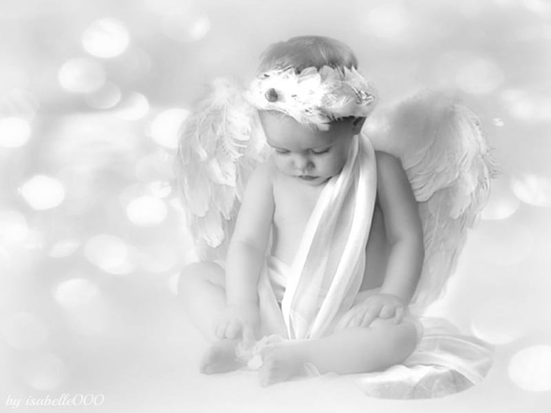 Sweet Angel, heaven, little, Angel, sweet, HD wallpaper