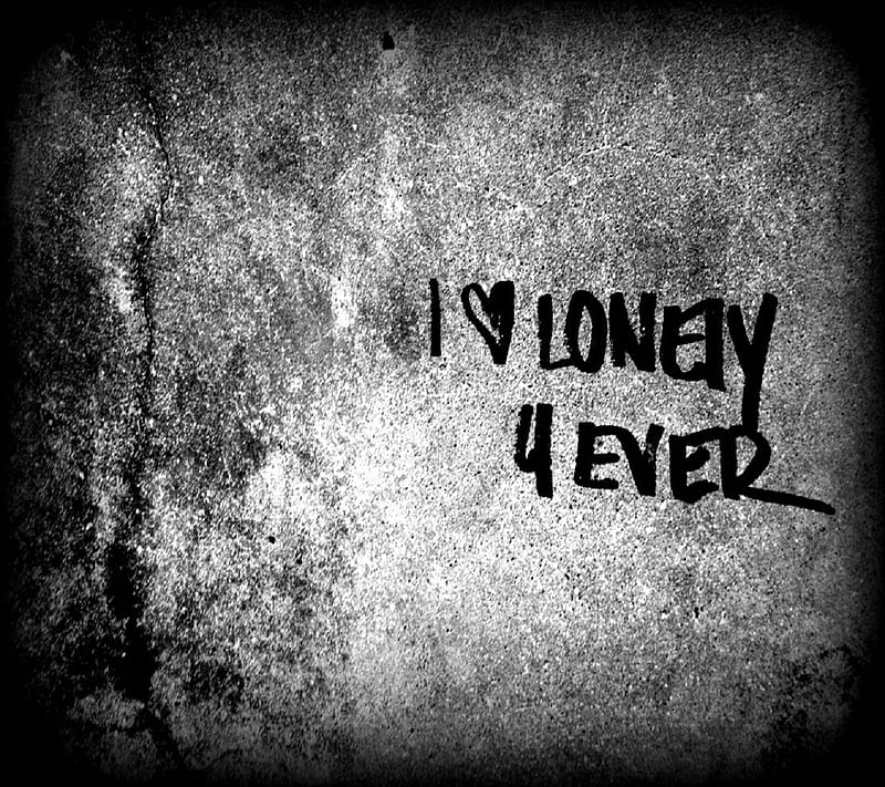 Lonely Forever, sad, saying, HD wallpaper