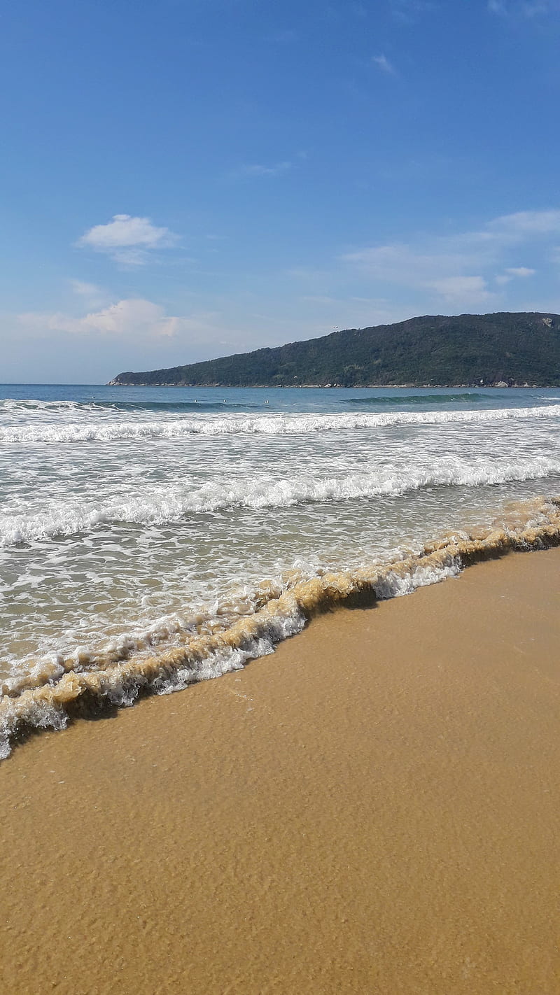 Beach Florianopolis, beach, brazil, landscape, new, santa catarina, HD phone wallpaper