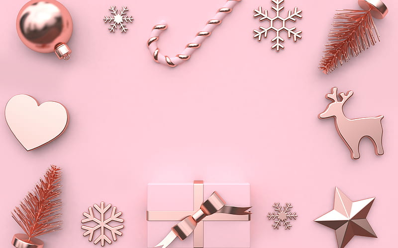 :), stuff, christmas, craciun, pink, card, HD wallpaper