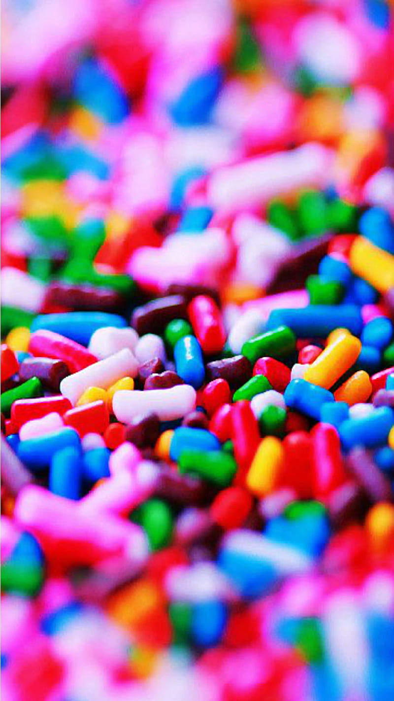 Sprinkles, candy, colors, cool, sugar, sweet, sweets, treat, treats, HD phone wallpaper