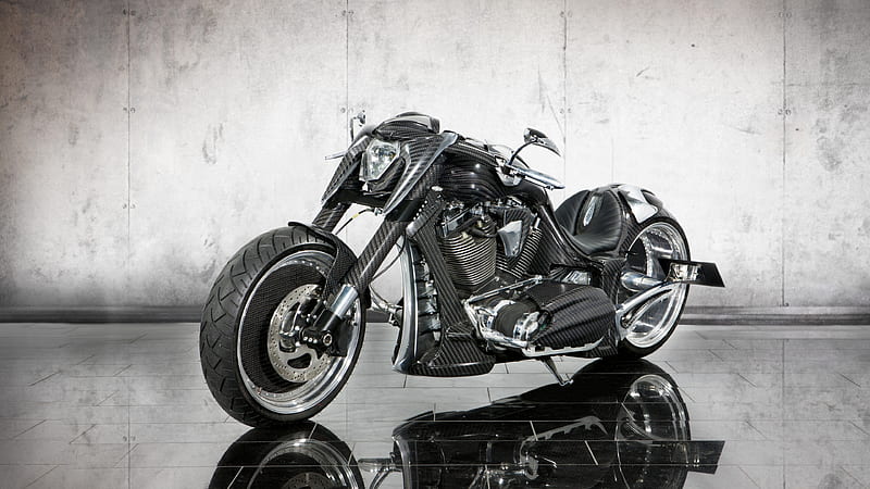 mansory zapico custom bike, reflection, Vehicle, HD wallpaper