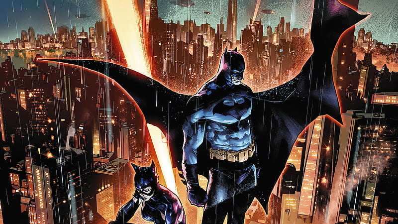 Batman, Catwoman, DC Comics, HD wallpaper