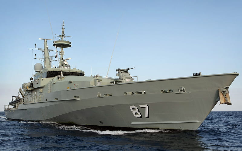 HMAS Pirie, ACPB 87, patrol boat, Armidale-class, Royal Australian Navy, Australia, warships, HD wallpaper