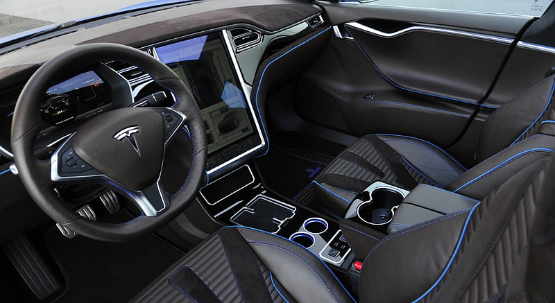 2015 BRABUS ZERO EMISSION based on Tesla Model S - Interior , car, HD wallpaper
