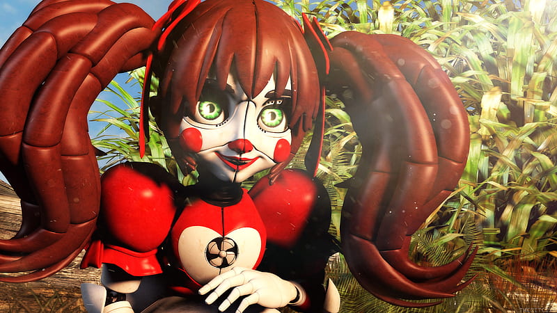 Circus Baby In Trees Background Five Nights at Freddy's Sister Location FNAF, HD wallpaper