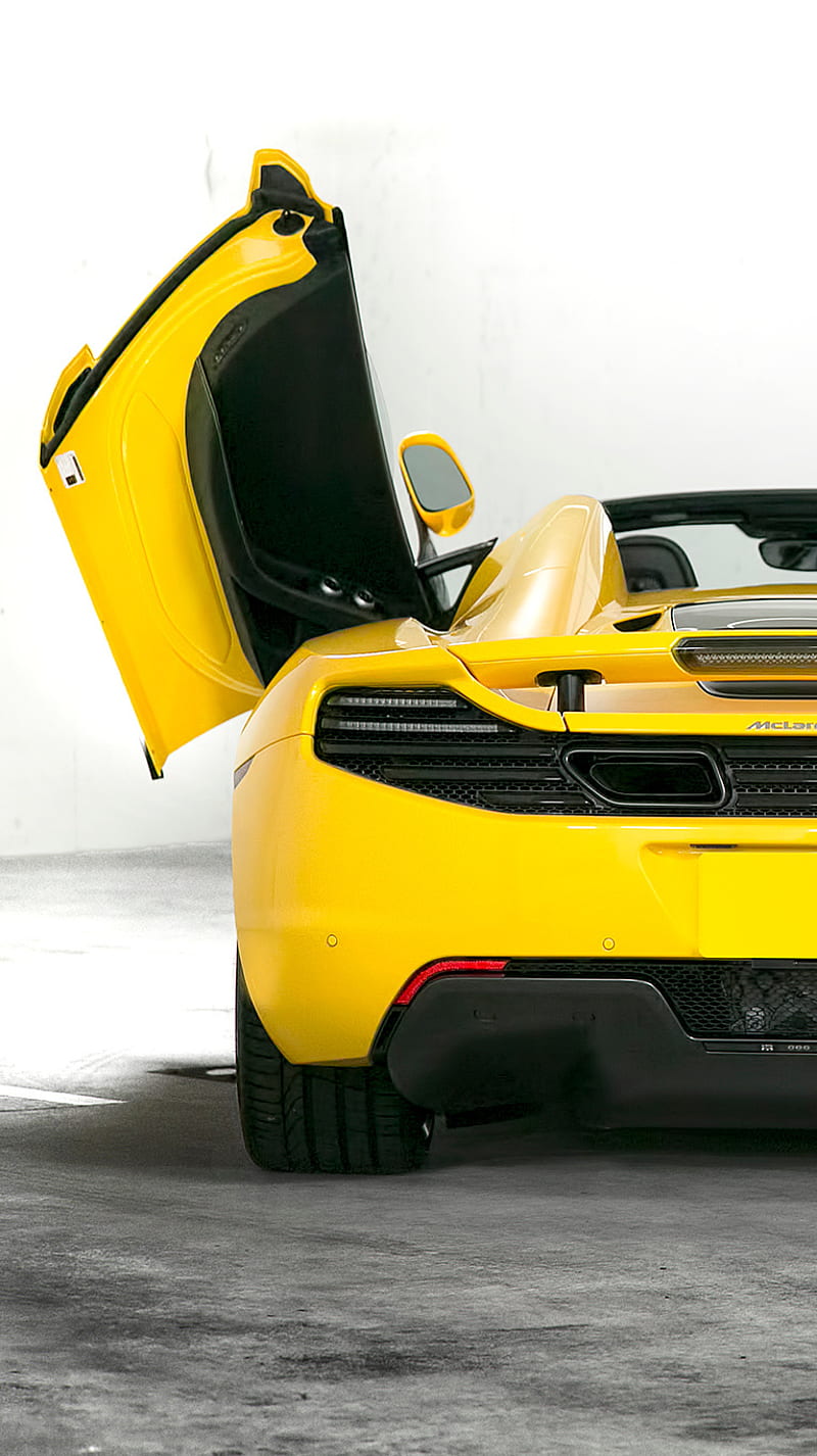 Mclaren 12c Spyder Canon Exoticas Superdeportivo Amarillo Fondo De Pantalla Movil Hd Peakpx