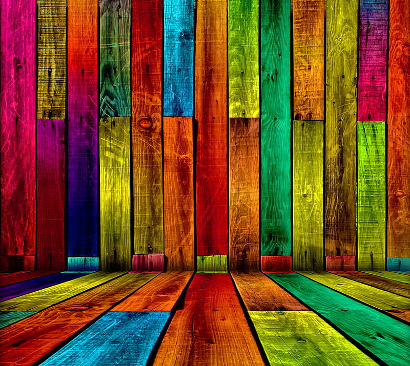 Colored Boards, abstract, art, colorful, colors, desenho, vivid, wood ...