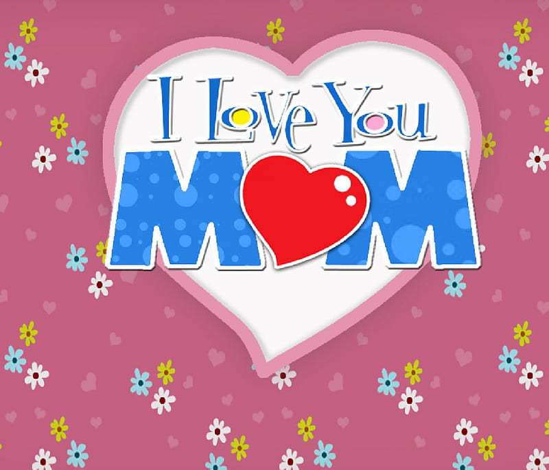 Mom, happy mothers day, i love you mom, occasions, HD wallpaper