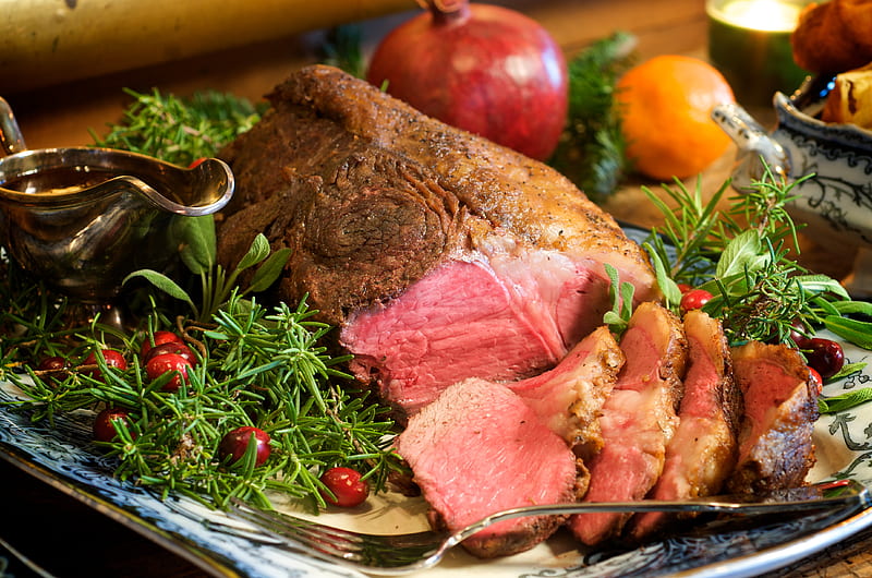 Traditional Roast Beef Dinner, dinner, beef, roast, food, HD wallpaper