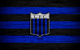 Montevideo City Torque FC, glitter logo, Uruguayan Primera Division, blue  white checkered background, HD wallpaper