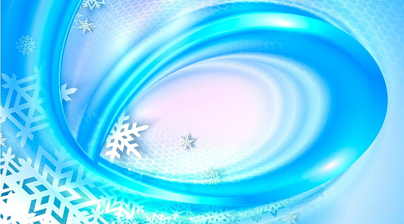 Snow Storm Abstract, cyan, wind, snowflakes, aqua, northeaster, abstract, winter, HD wallpaper