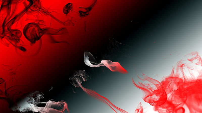 Red Smoke Digital Art , smoke, red, digital-art, abstract, HD wallpaper