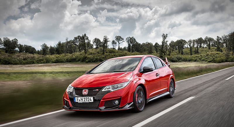 2015 Honda Civic Type R (Red) - Front, car, HD wallpaper | Peakpx