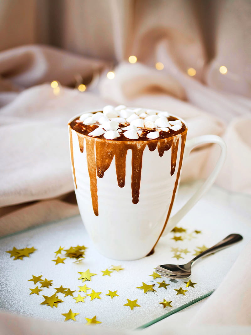 Christmas mug. Rick and morty with hot chocolate and marshmallow  gift mug