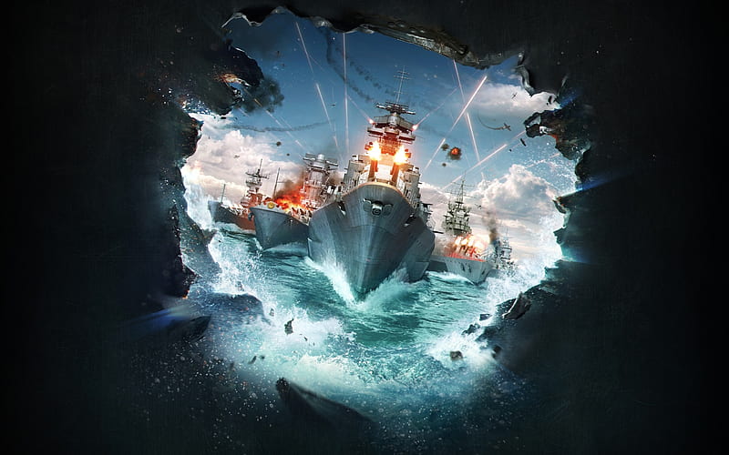 world of warships, gamescom 2018, artwork, Games, HD wallpaper