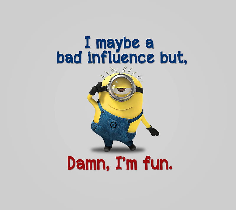 I am Fun, attitude, awesome, funny, kiss, love, minion, quote, saying, HD  wallpaper | Peakpx