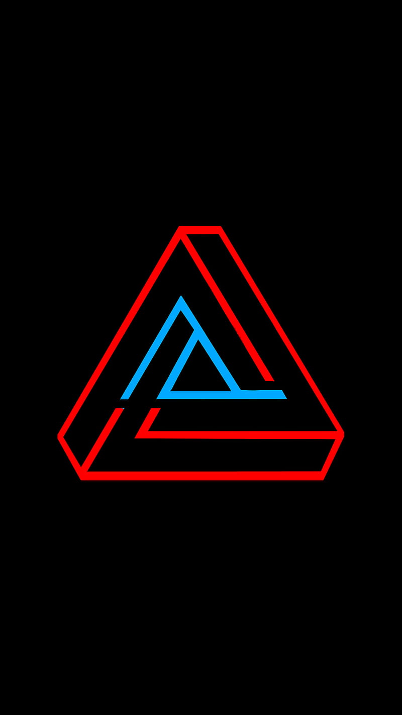 The Triangle AMOLED, 1440p, 1440x2560, 2560p adobe, amoled, black, blue,  dark, HD phone wallpaper | Peakpx