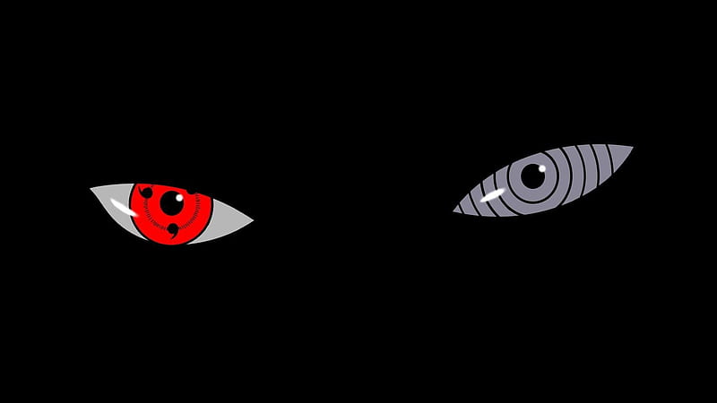 Sharingan Naruto Eyes In Black Background Sharingan, HD wallpaper