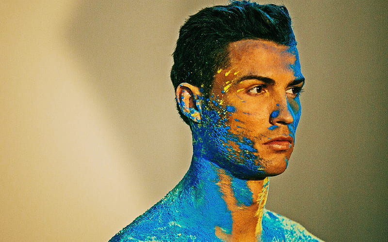 Cristiano Ronaldo hoot, CR7, world football star, Portuguese footballer, art, Juventus, HD wallpaper