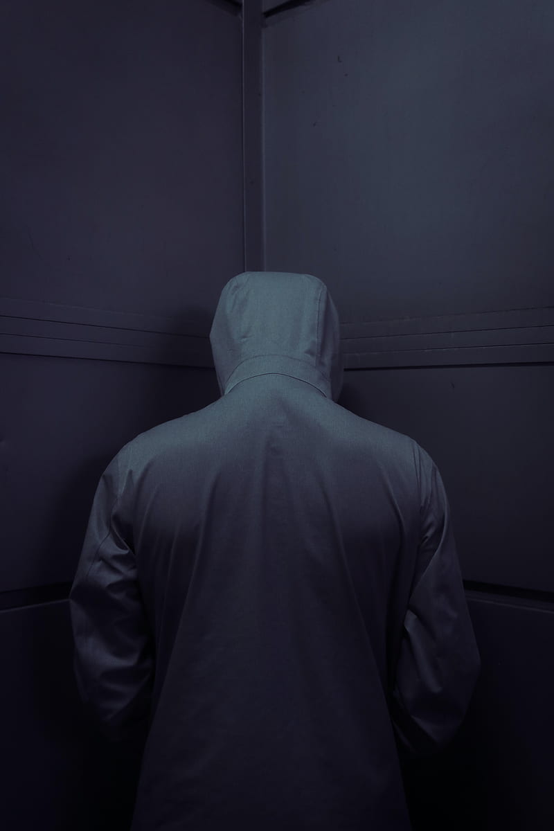 anonymous, hood, gray, HD phone wallpaper