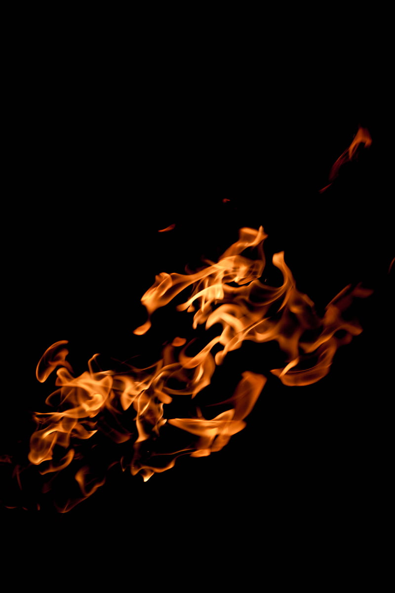 fire, flame, flames, darkness, HD phone wallpaper