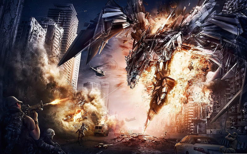 Transformers 4 artwork-World of fantasy art design, HD wallpaper