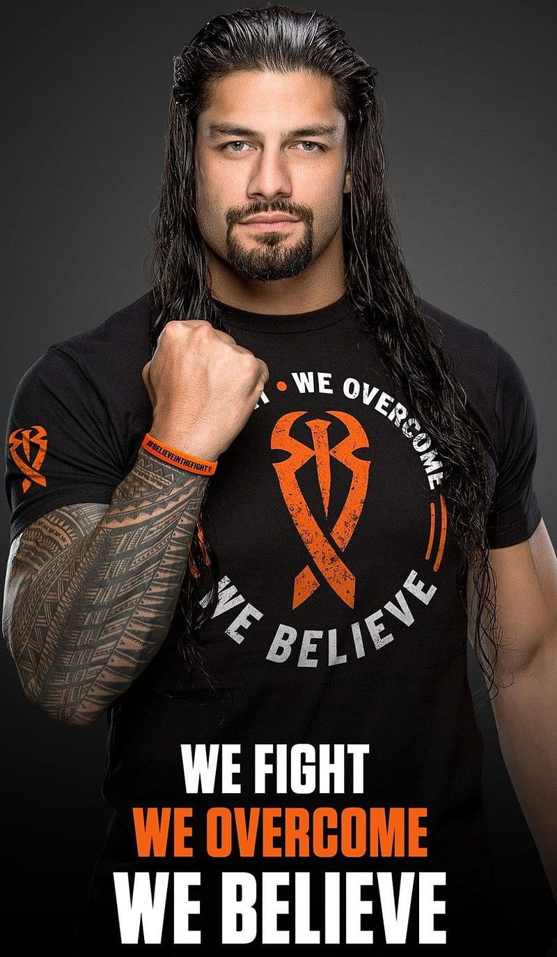 Roman Reigns, believe, fight, HD phone wallpaper